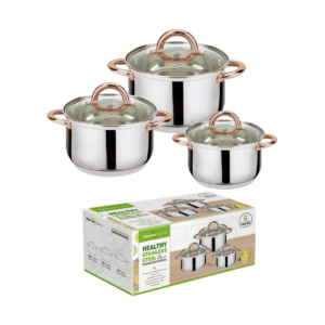 CASSEROLE STAINLESS STEEL PAN 2QT.