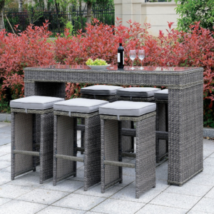 ISMAY PATIO DINING TABLE 7PC