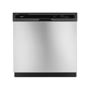 WHIRLPOOL FRONT CONTROL BUILT IN TALL TUB DISHWASHER SS 24IN