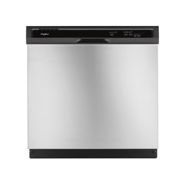 WHIRLPOOL FRONT CONTROL BUILT IN TALL TUB DISHWASHER SS 24IN