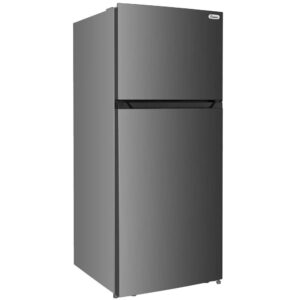 FRIGIDAIRE TOP FREEZER REFRIGERATOPR BRUSHED STEEL 17.6CUFT