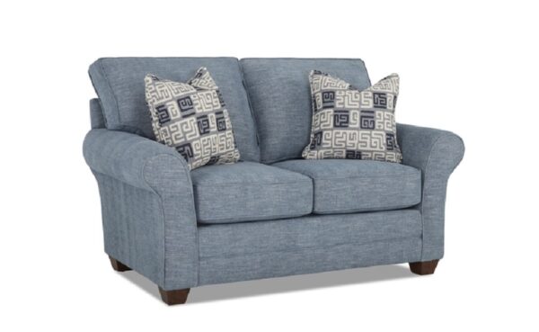 KLAUSSNER ZACK SOFA W/LOVESEAT DENIM 2PC - Image 2