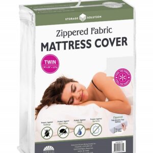 DEEP FABRIC MATTRESS COVER W/ZIP TWIN
