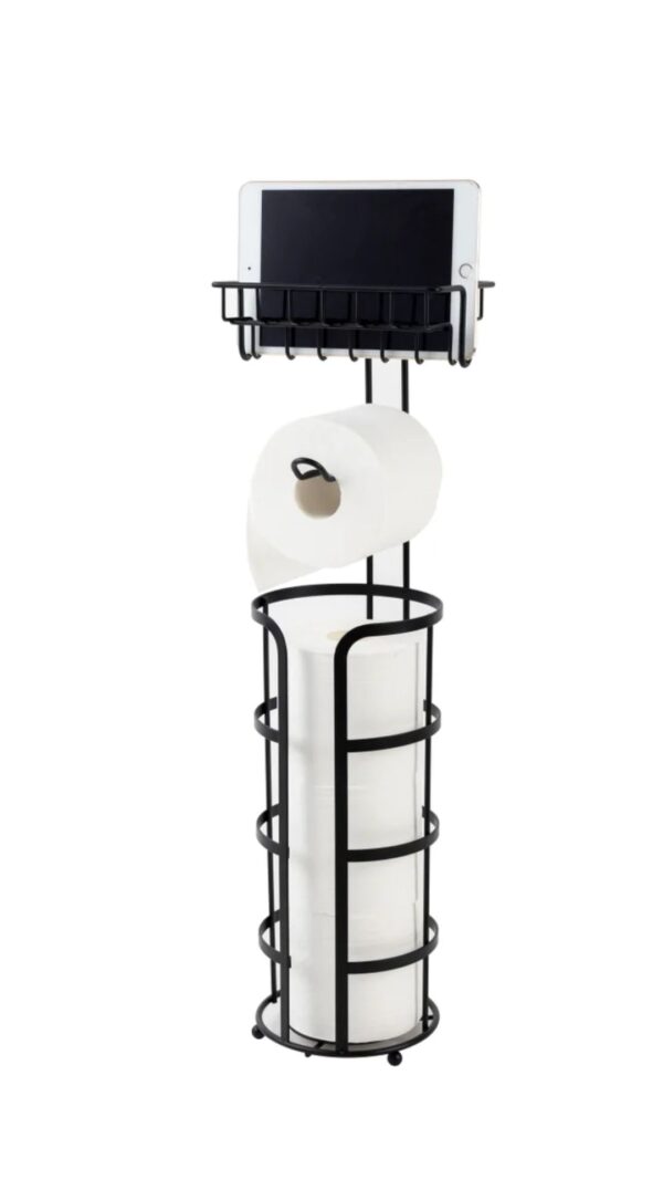 TOILET PAPER HOLDER W/PHONE SHELF