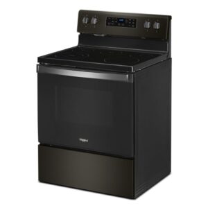 WHIRLPOOL ELECTRIC STOVE BLACK 4.8CUFT