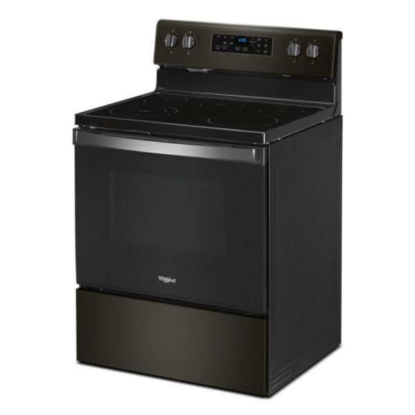 WHIRLPOOL ELECTRIC STOVE BLACK 4.8CUFT