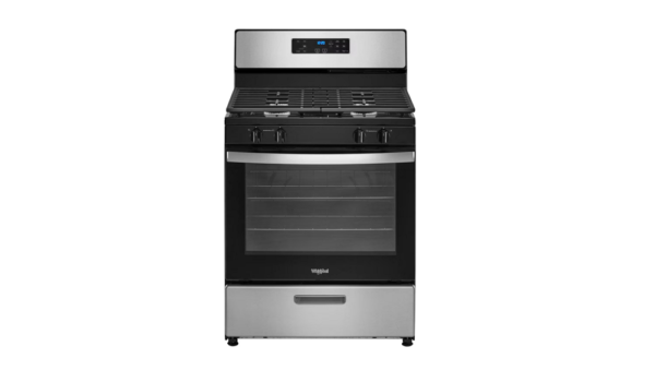 WHIRLPOOL STOVE GAS STAINLESS STEEL 30IN